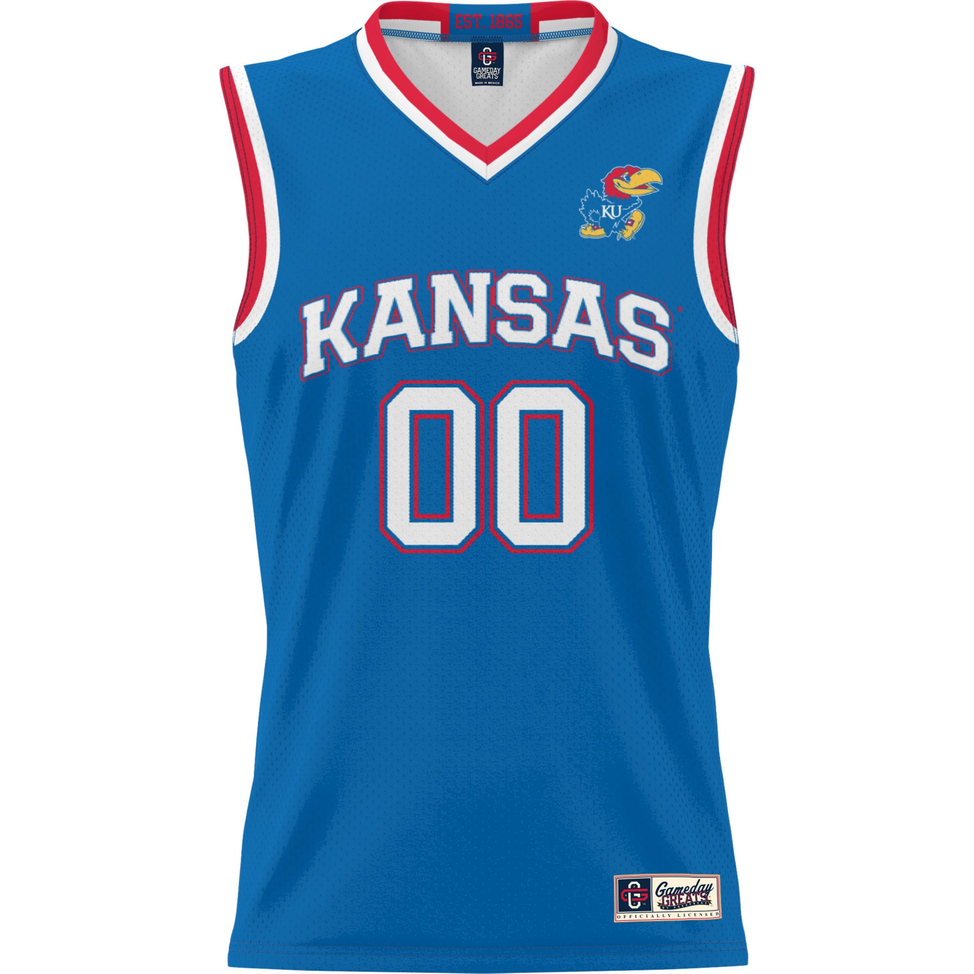 [DDG] Kansas Jayhawks GameDay Greats Youth NIL Pick-A-Player Lightweight Men's Basketball Jersey - Royal