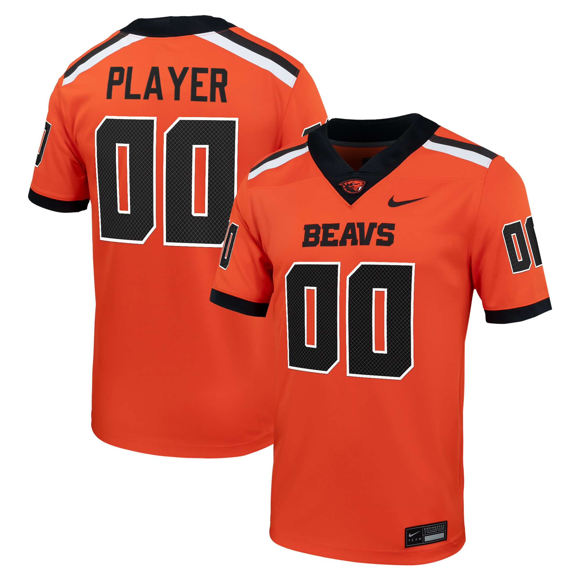 Oregon State Beavers NIL Pick-A-Player Football Game Jersey - Orange