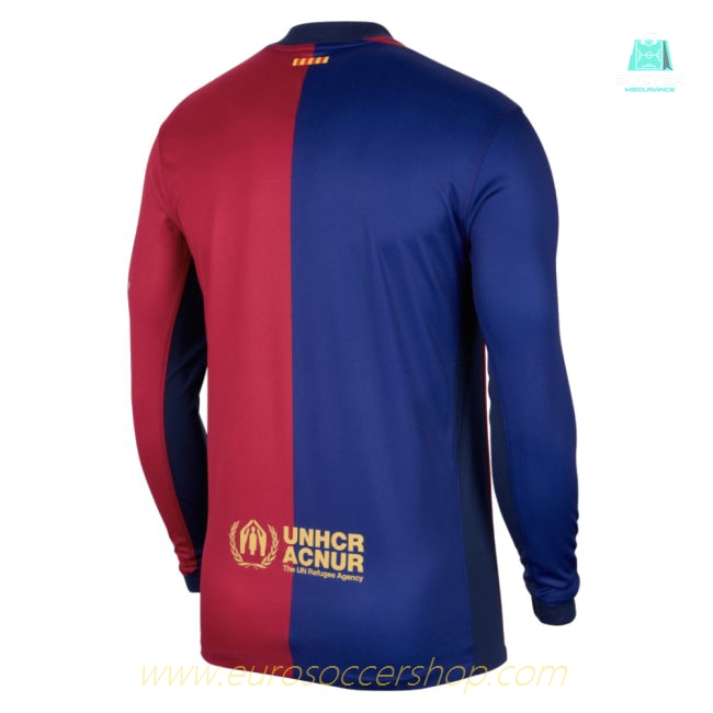 2024-2025 Barcelona Long Sleeve Home Shirt