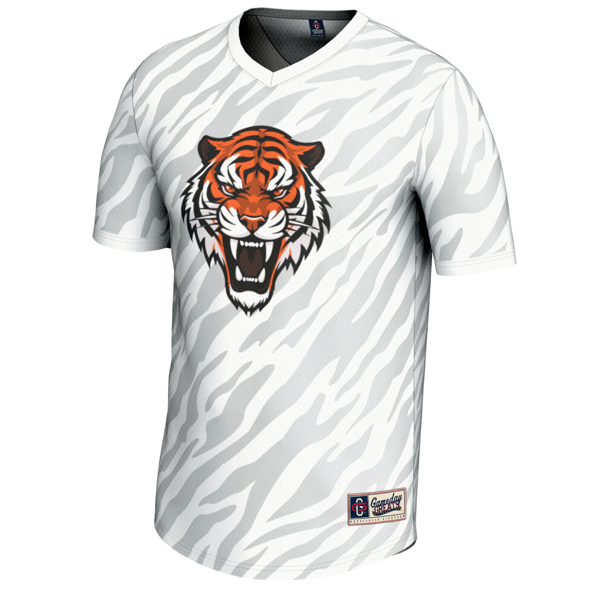 [NJP] Clemson Tigers GameDay Greats Youth Lightweight Pickleball Jersey - White