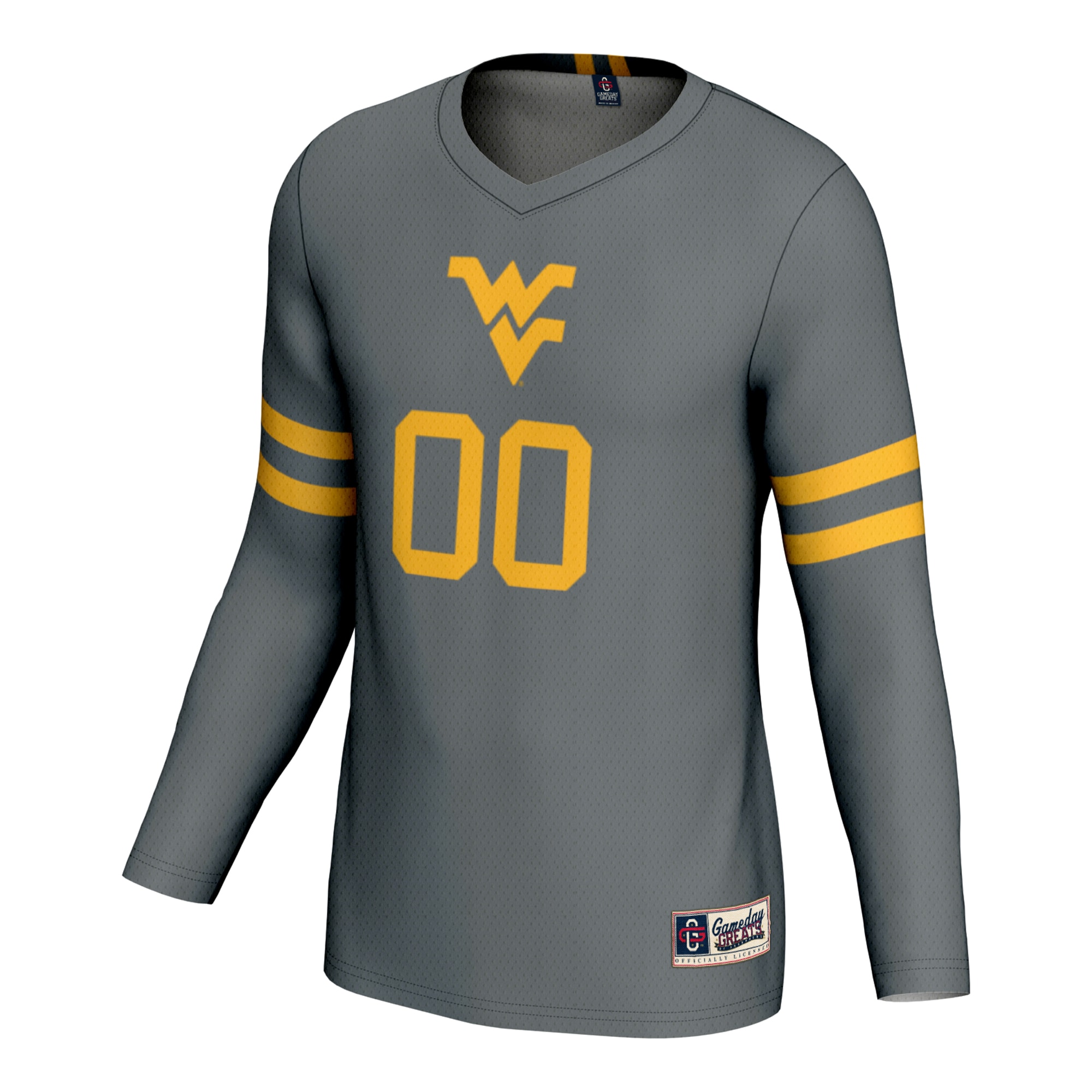 [DDG] West Virginia Mountaineers GameDay Greats Unisex NIL Pick-A-Player Lightweight Volleyball Jersey - Gray