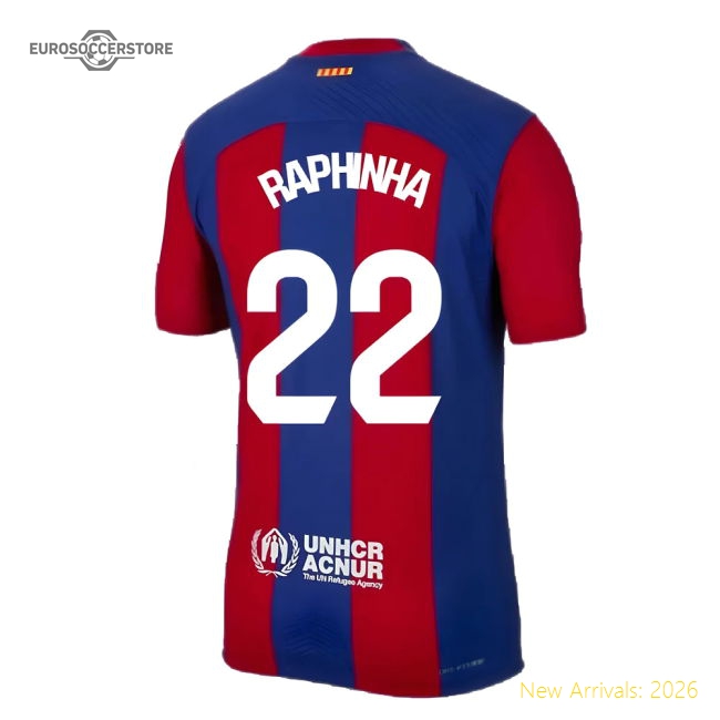 Supporter 2023-2024 Barcelona Authentic Home Shirt (Raphinha 22)