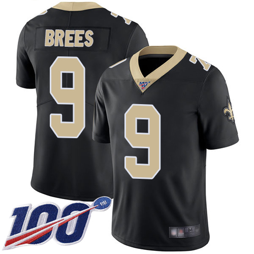 Official NFL New Orleans Saints #9 Drew Brees Black Limited Jersey