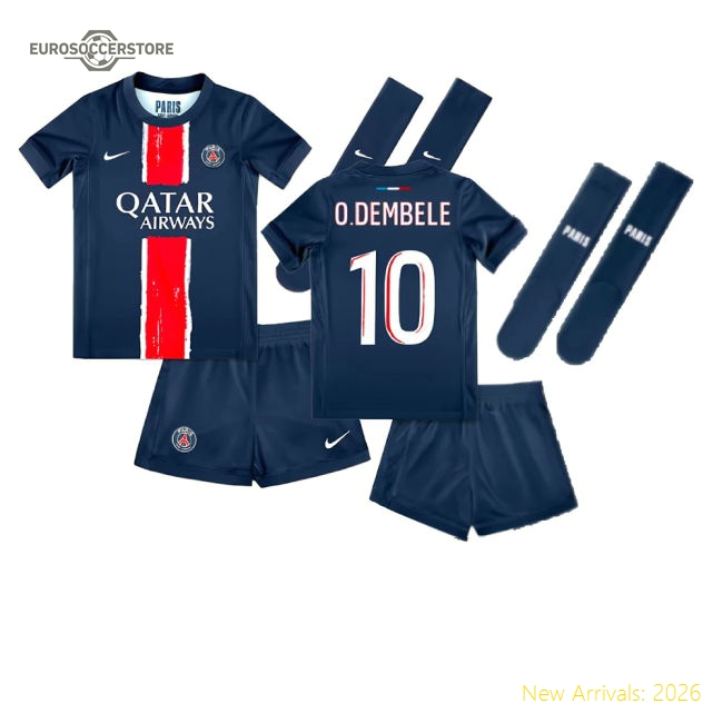Gentle Football Team Mini O.dembele Jersey 2024-2025 Stretchy