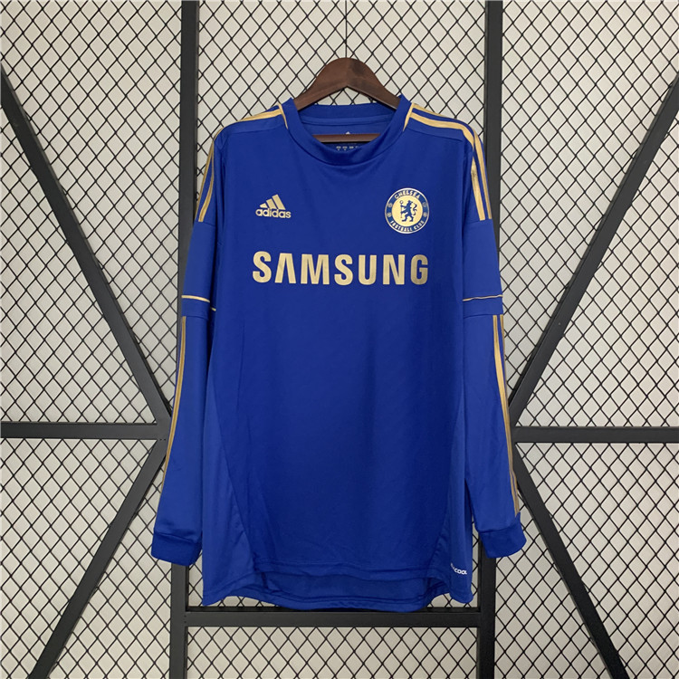 Chelsea 1213 Home Retro Football Shirt - Long Sleeve - Official