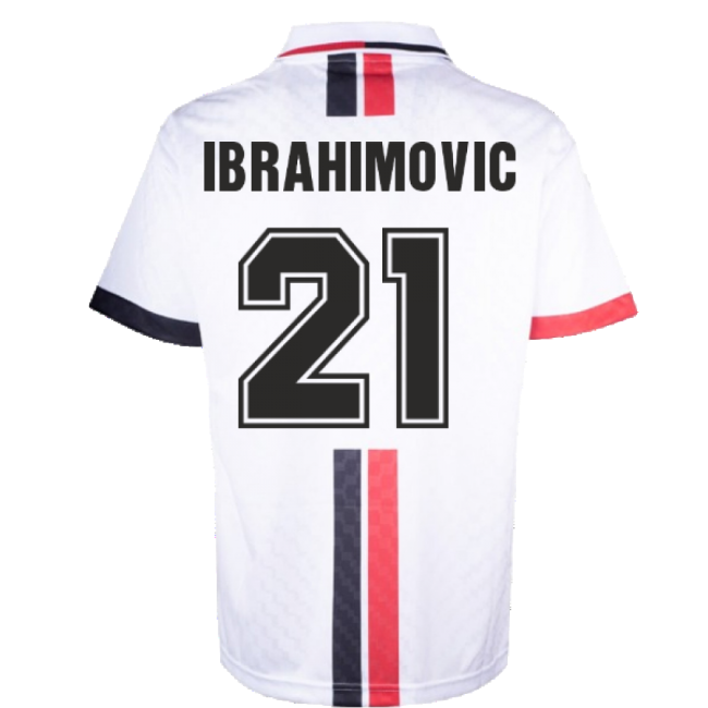 Supporter Ac Milan 1996 Away Retro Shirt (Ibrahimovic 21)