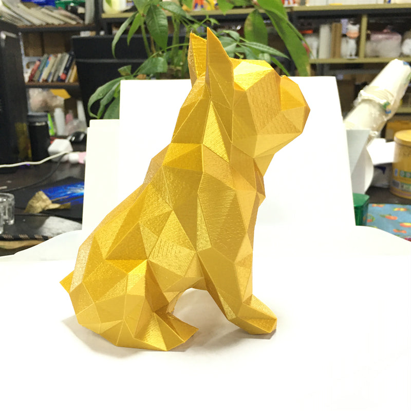 French Bulldog Frenchie 3d Printed Abstract Sculpture Unique Home Decor