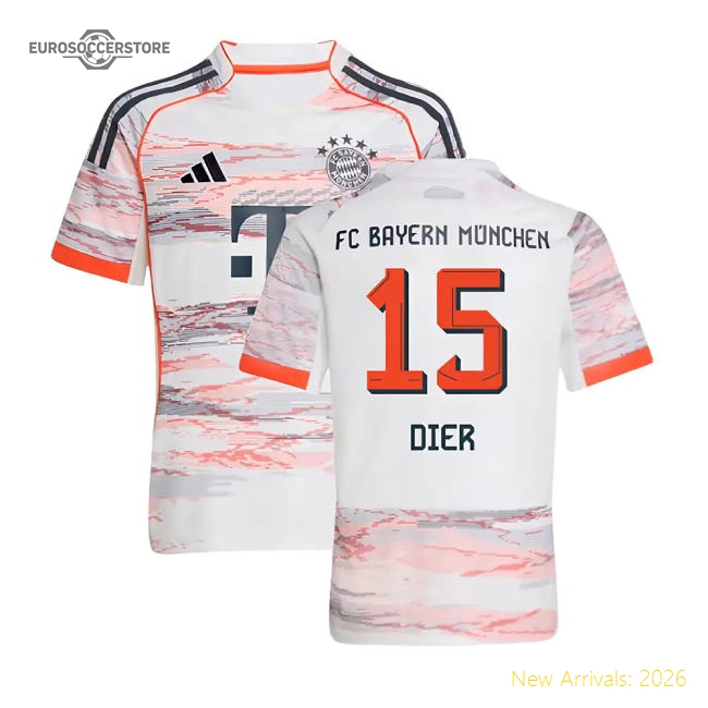 2025-2026 Bayern Munich Away Shirt (Kids) (Dier 15)