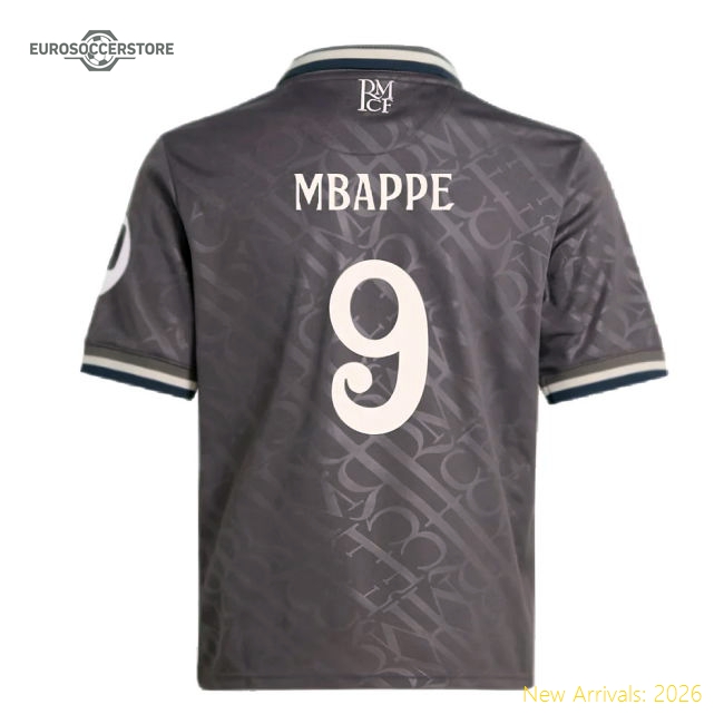 Durable Youth Football Team Mbappe Jersey 2024-2025 Quick-dry