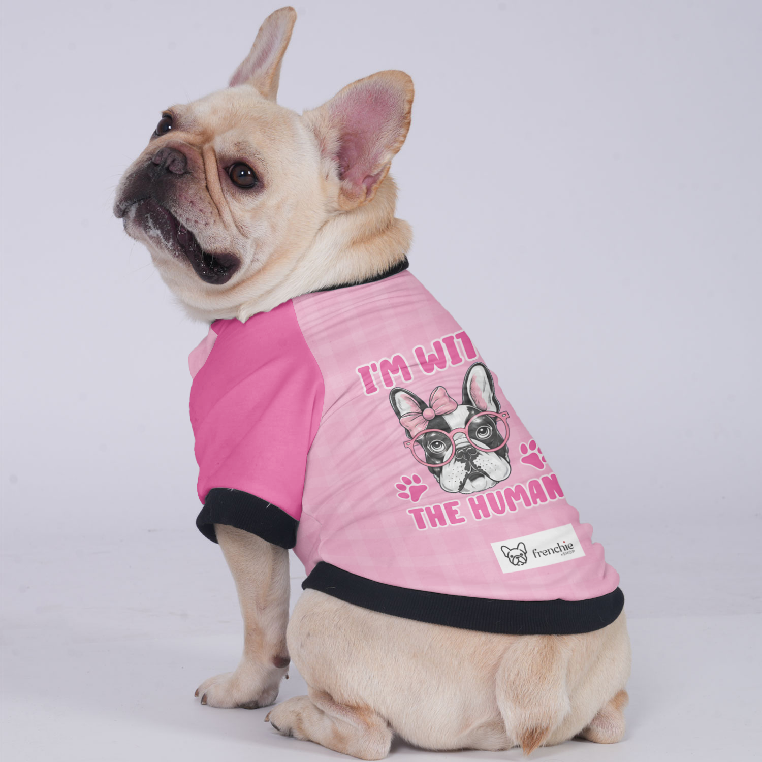 French Bulldog I'm With The Human Jacket For French Bulldog Warm Dog Outfit