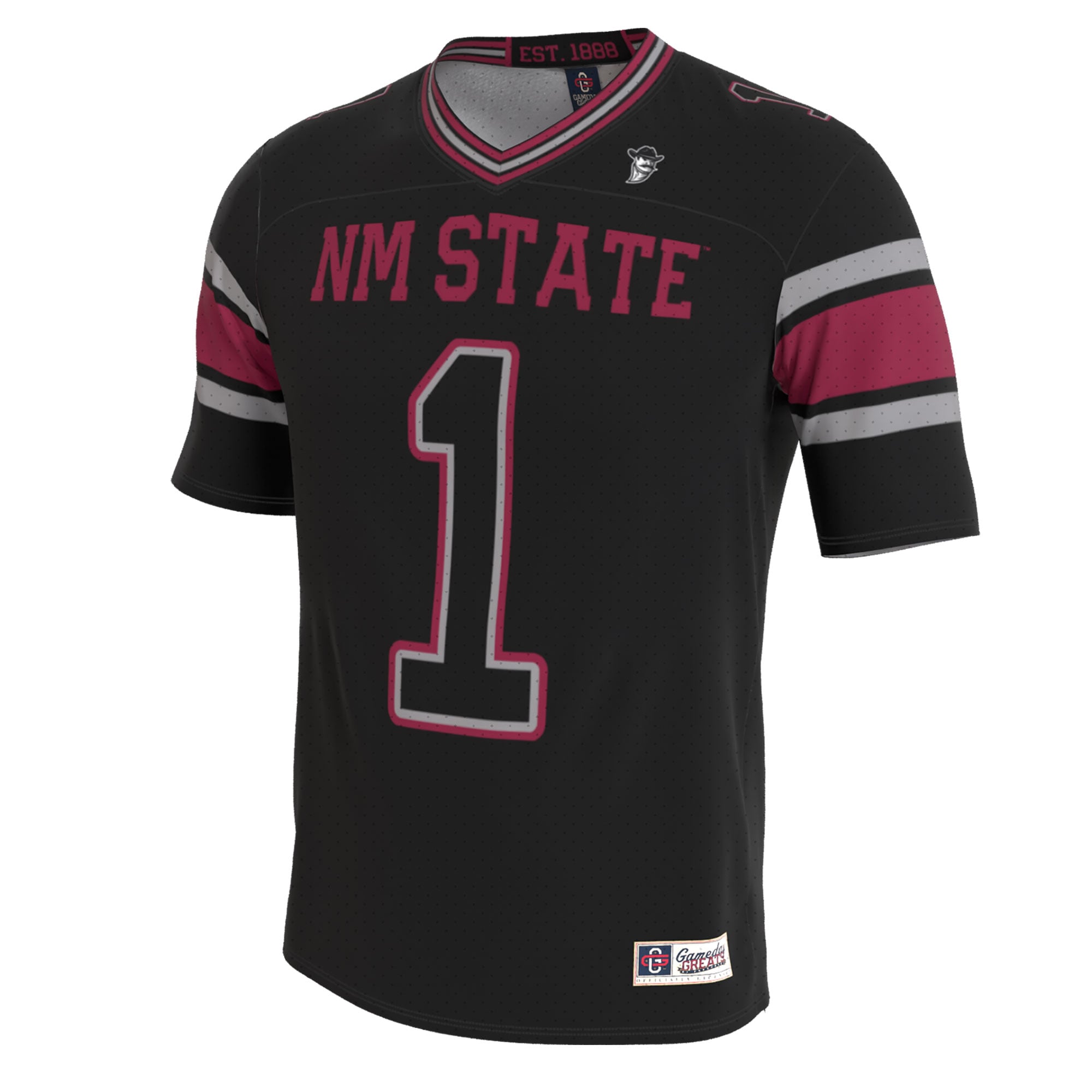 Unisex New Mexico State Aggies Lightweight Collegiate Football Blackout Fashion Jersey