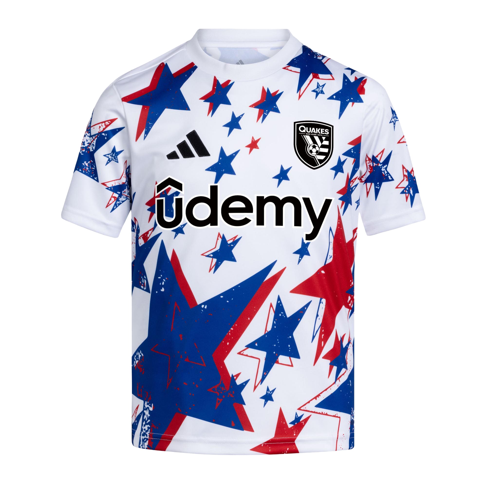 [SJH] San Jose Earthquakes Youth 2026 Americana Pre-Match Jersey - White
