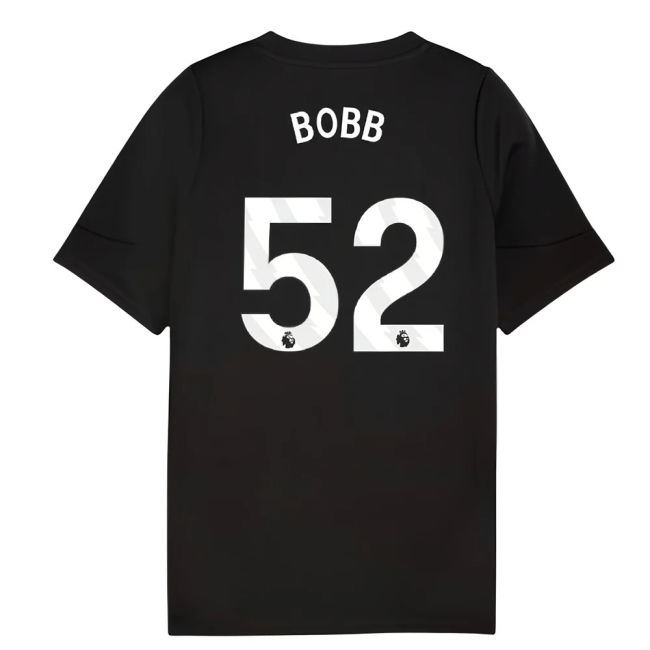 2025-2026 Man City Training Jersey (Black) - Kids (Bobb 52)