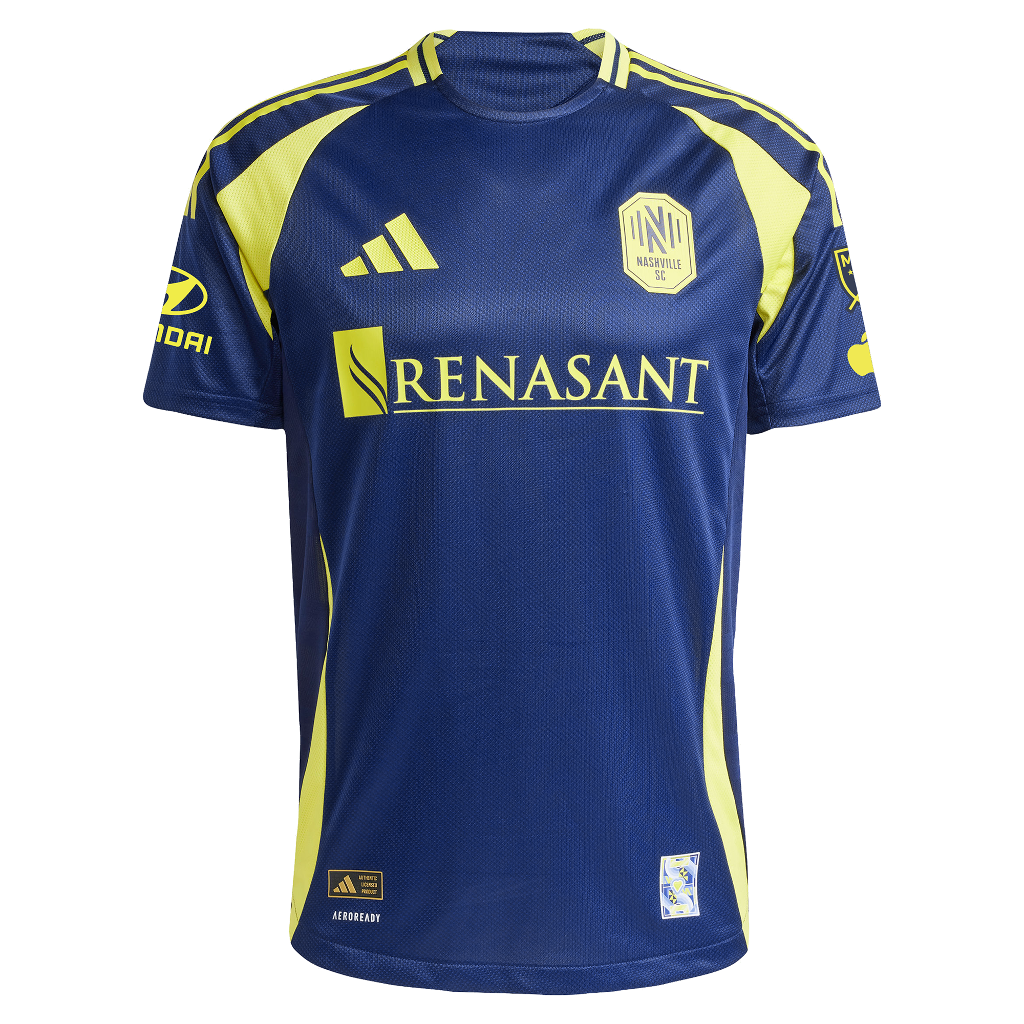 [SJH] Andy Najar Nashville SC 2025 The Heart of Nashville Kit On-Field Authentic Jersey - Navy