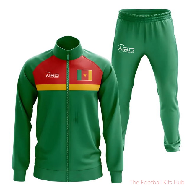Men Cameroon Concept Football Tracksuit (Green)