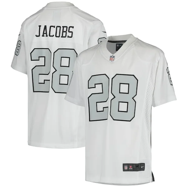 None Josh Jacobs Game Jersey - White | NFL Player Jersey | NFL Footbal