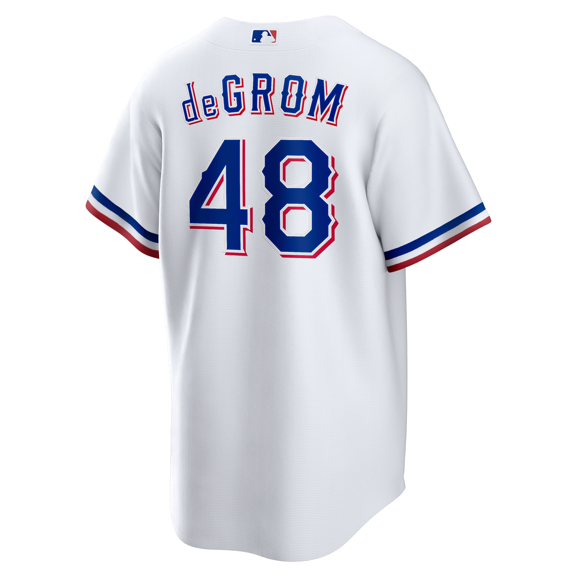 [LK] Jacob deGrom #48 Texas Rangers Home Replica Player Jersey - White