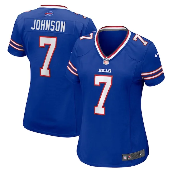None Taron Johnson Game Jersey - Royal | NFL Player Jersey | NFL Footb