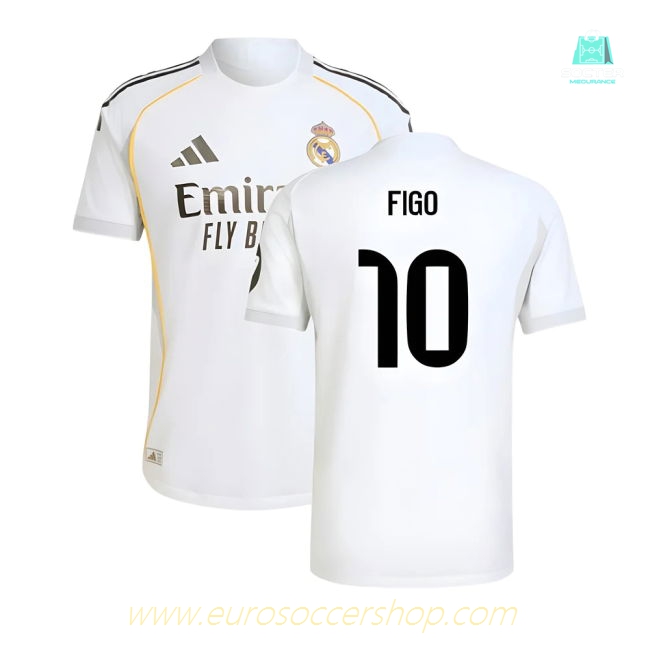 2025-2026 Real Madrid Authentic Home Shirt (Figo 10)