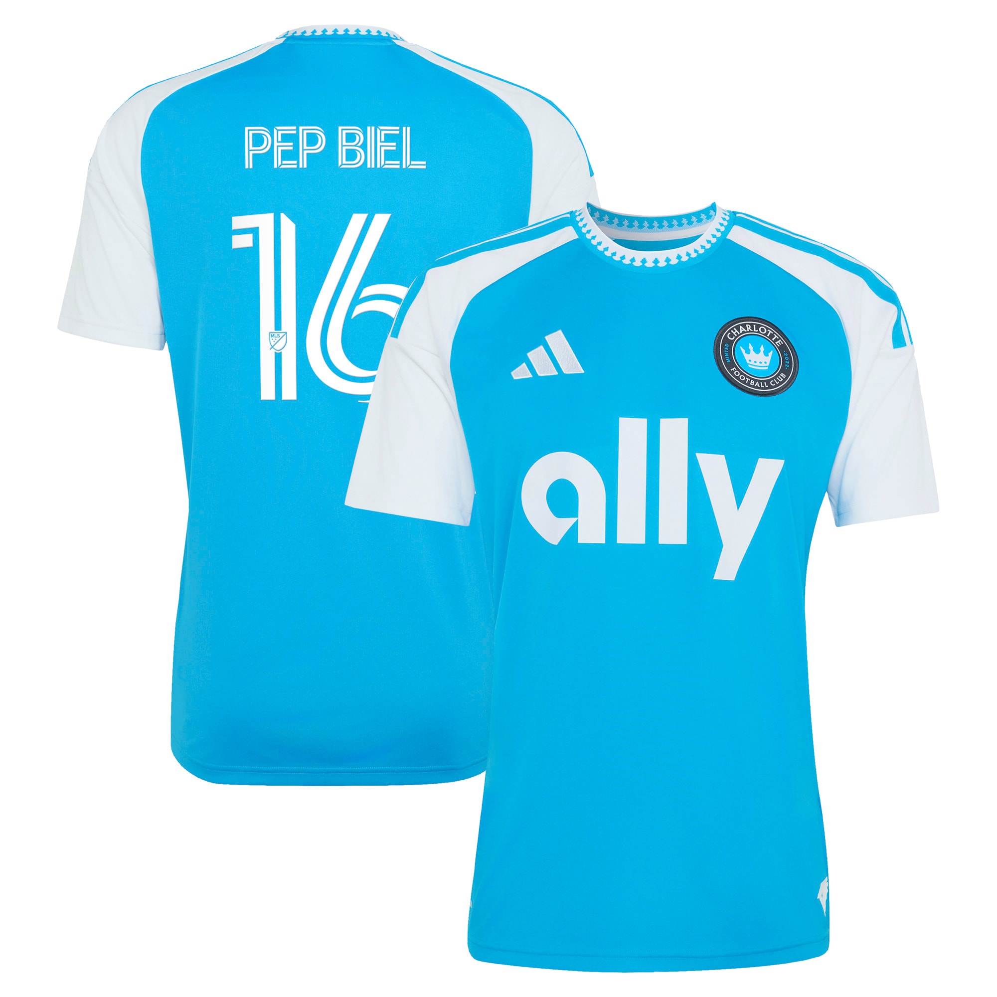 [LK] Pep Biel Charlotte FC 2026 Carolina Kit: Crowns Up Replica Jersey - Blue