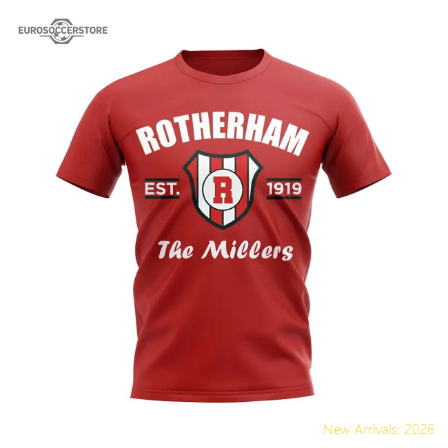 Authentic Rotherham Established Football T-shirt (red) - Premium