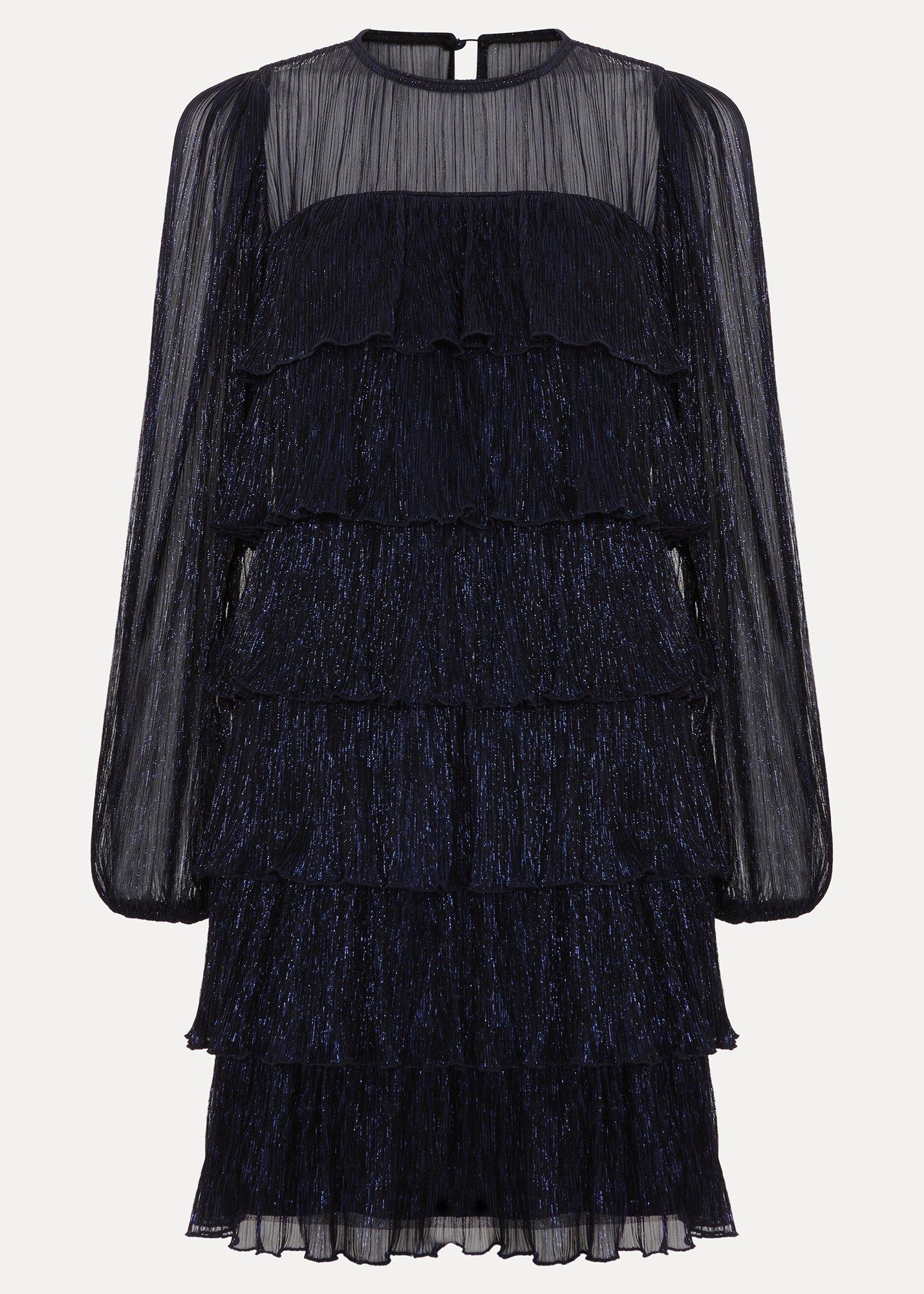 Petite Nika Blue Shimmer Dress