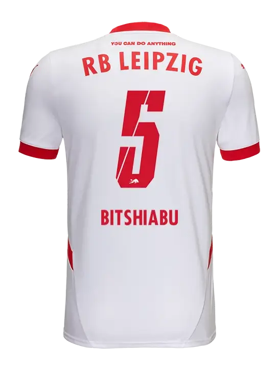 RB Leipzig Home BITSHIABU 5 Football Jersey for the 24-25 Season