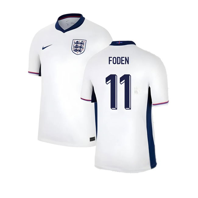 Foden 11 England Football Team Rare Piece Home Limited Shirt
