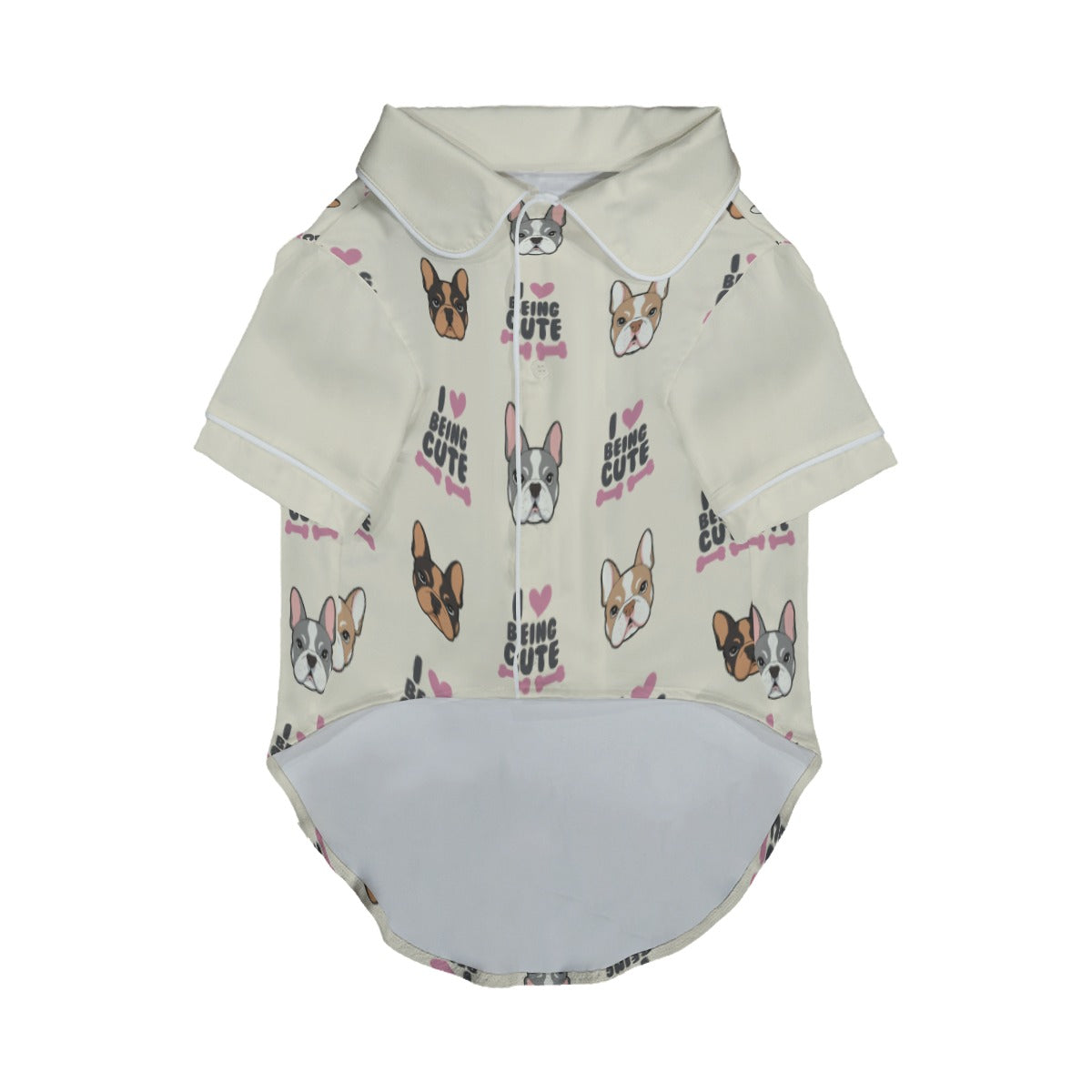 Durable I Love Being Cute - Pajamas For French Bulldog for Daily Life