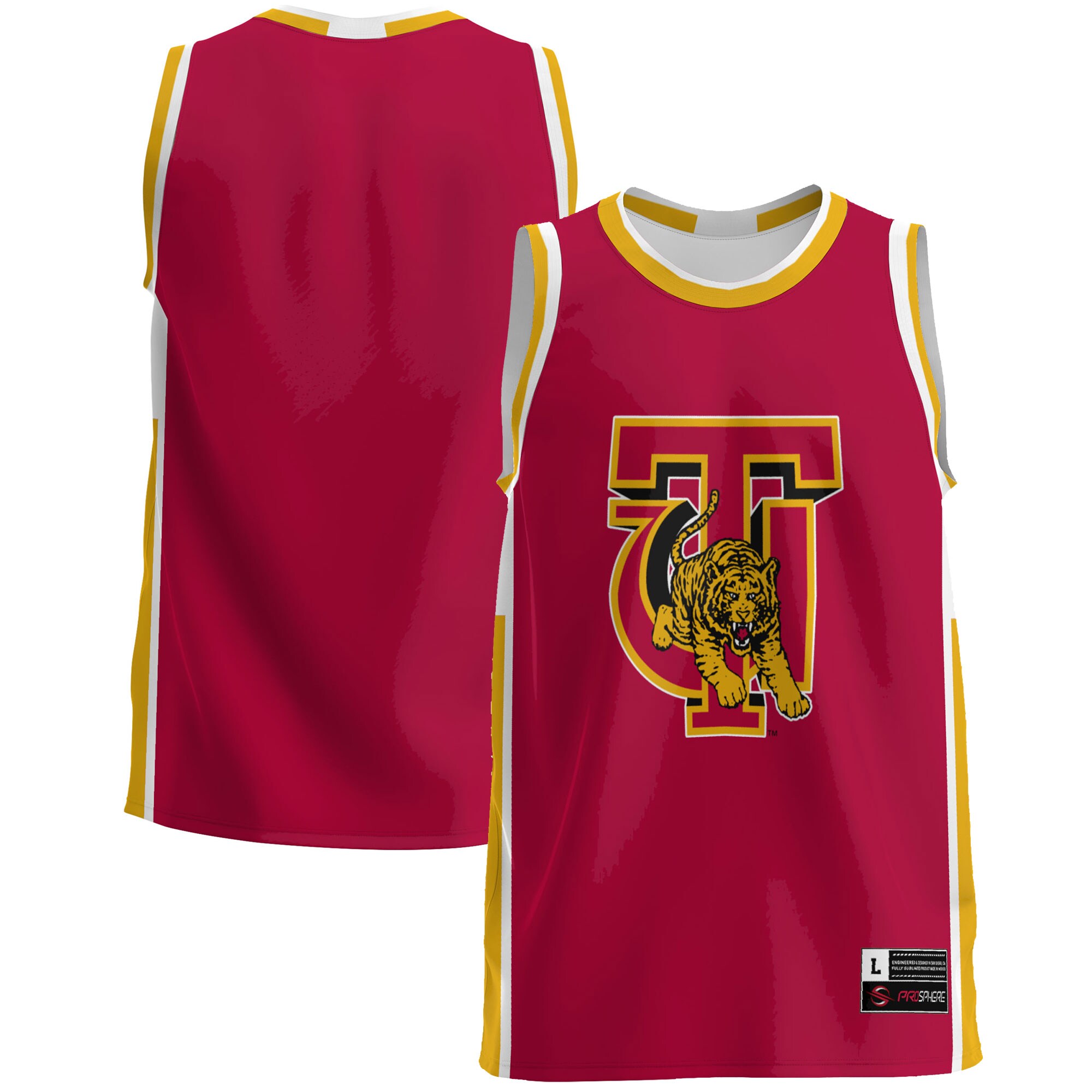 [NJP] Tuskegee Golden Tigers GameDay Greats Lightweight Basketball Jersey - Crimson