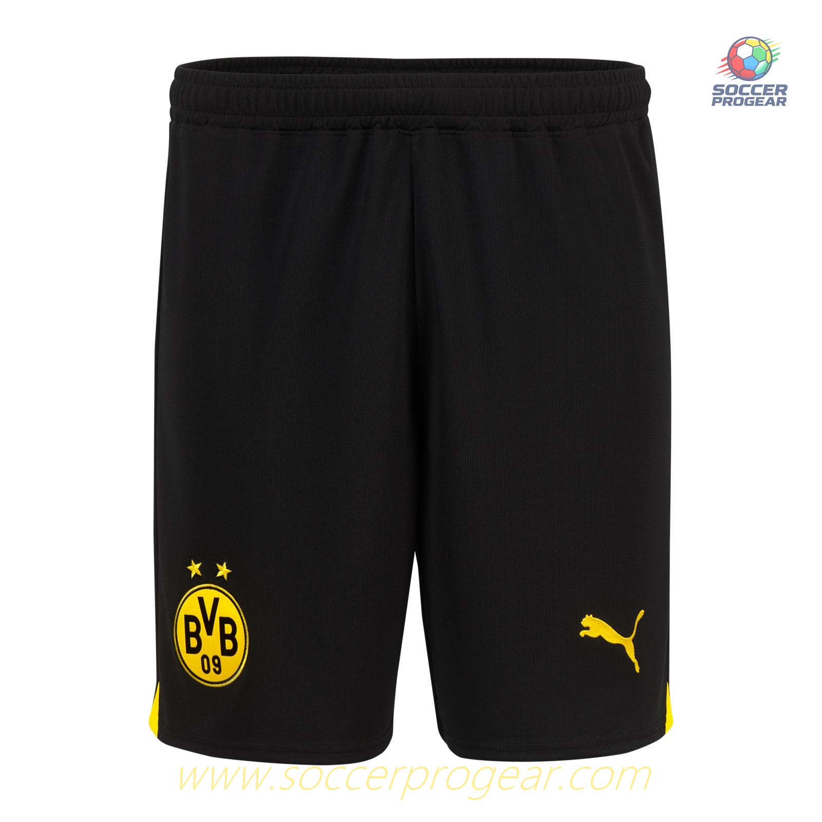BVB DORTMUND Authentic HOME SHORTS 2023 2024 BLACK