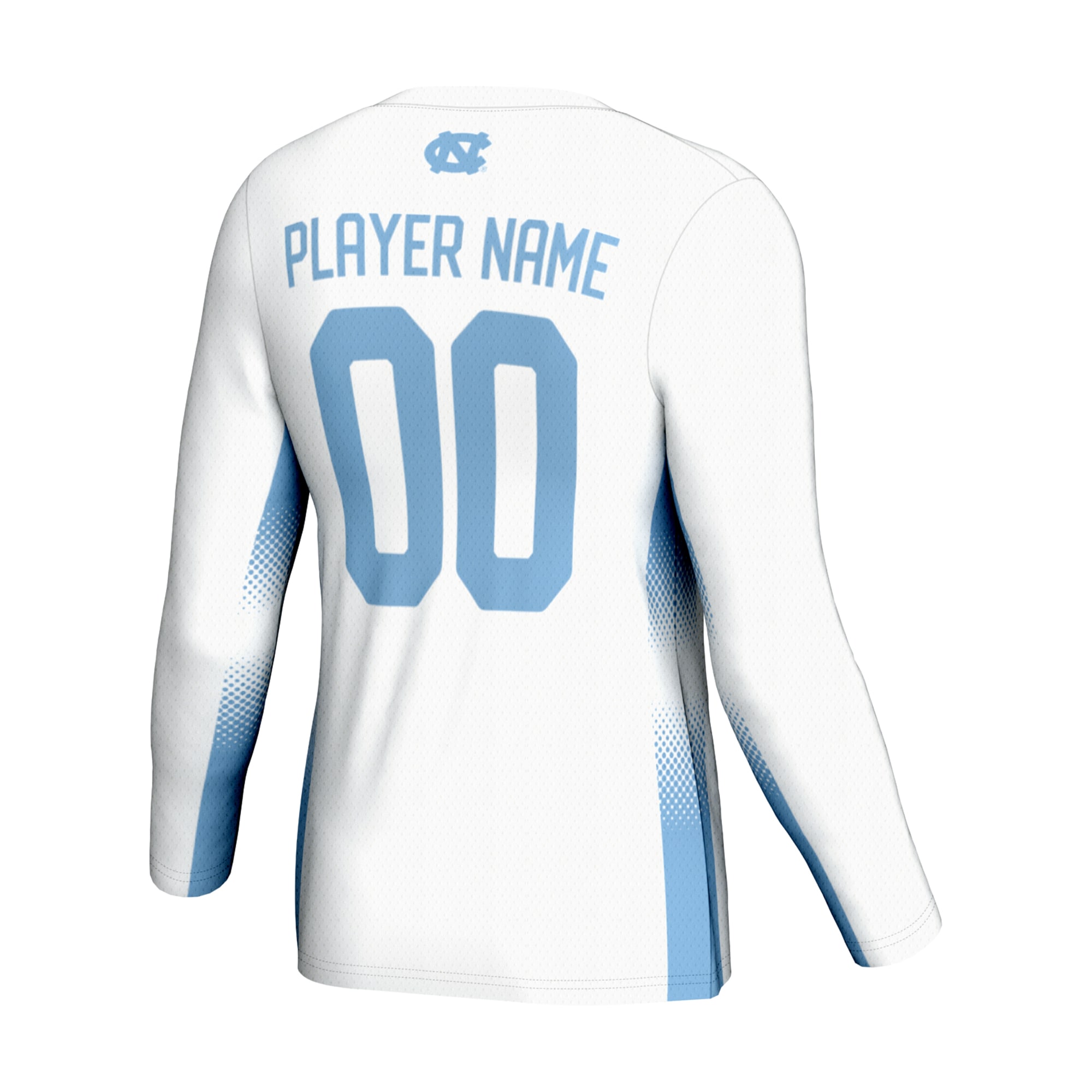 [NJP] North Carolina Tar Heels GameDay Greats Unisex NIL Pick-A-Player Lightweight Women's Volleyball Jersey - White