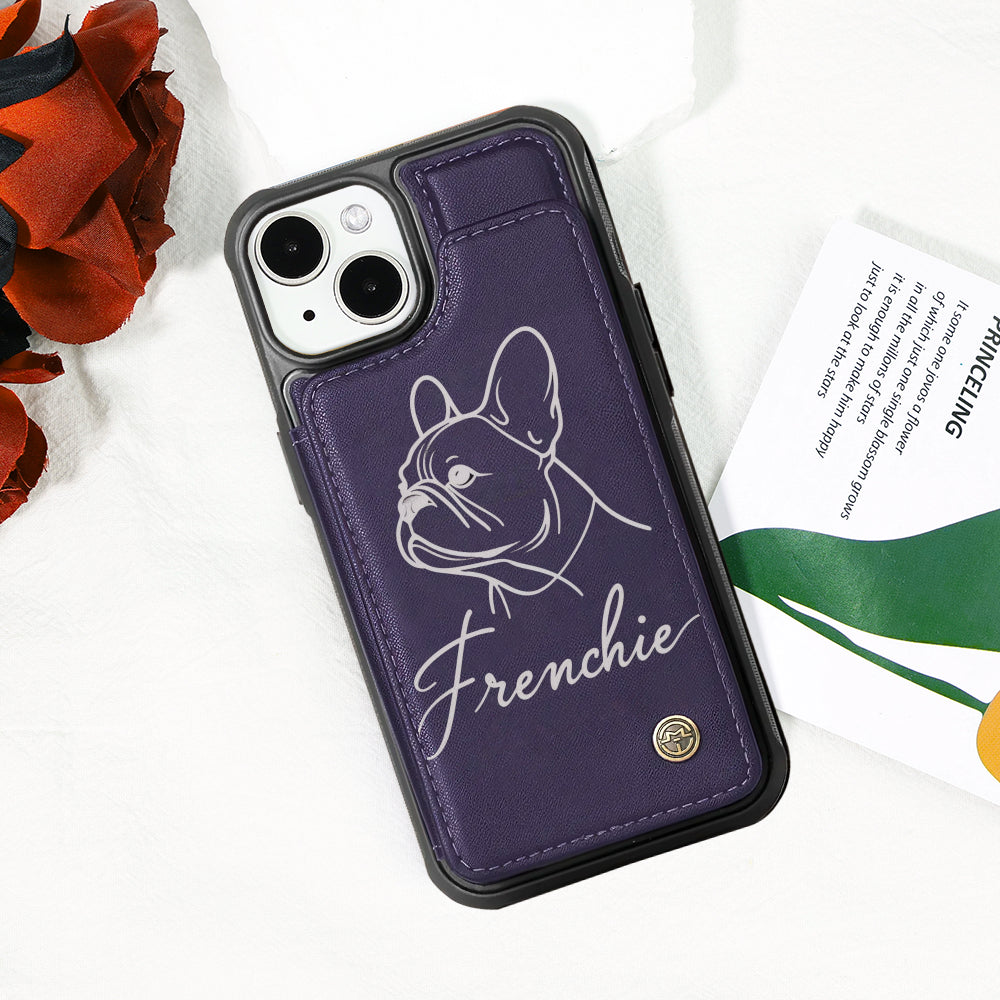 Louie - Leather Wallet Case for for iPhone & Samsung