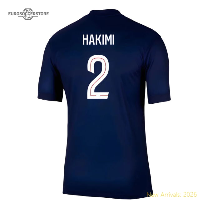 Genuine Home Psg Hakimi Jersey Quick-dry Comfortable Stretchy