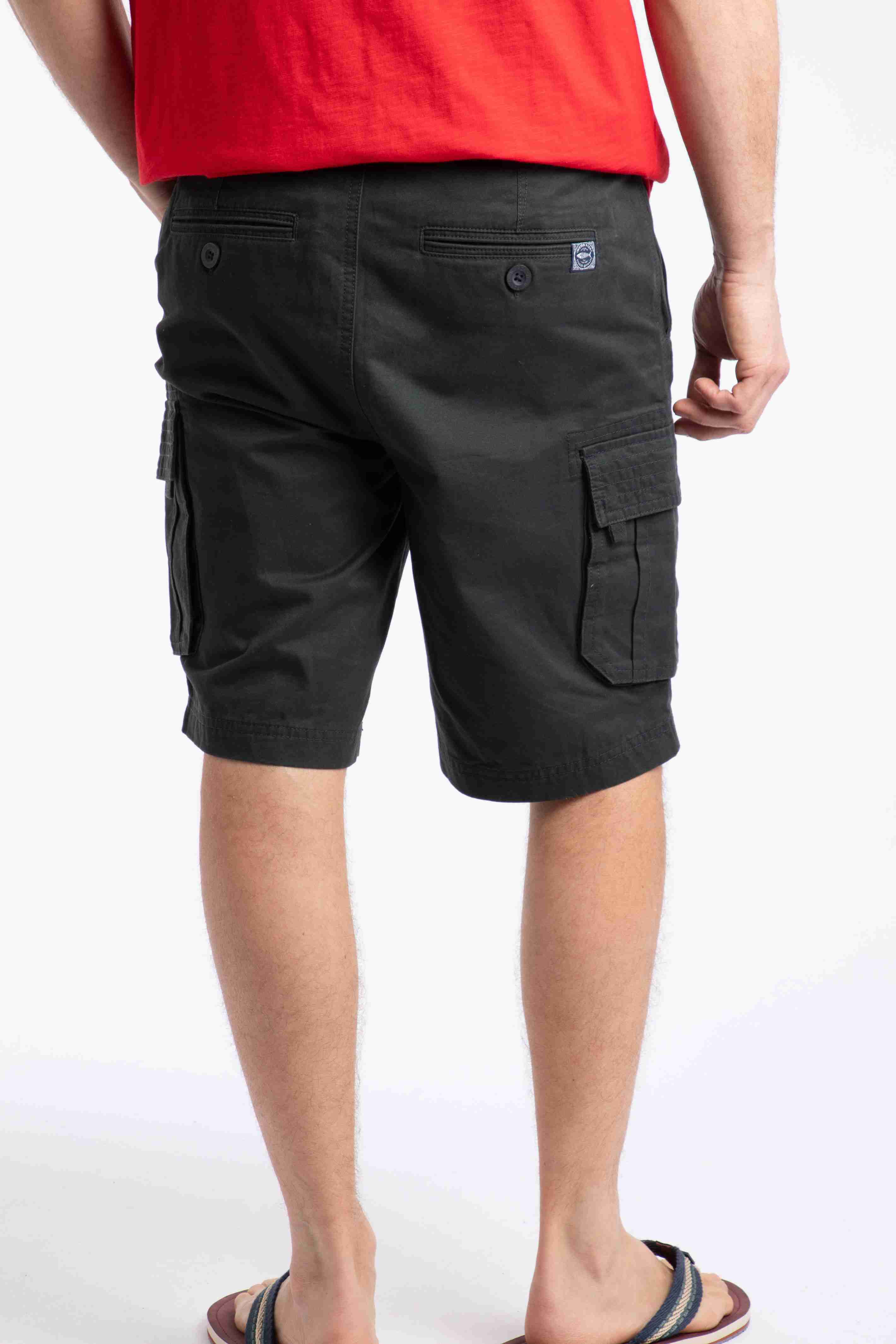 Rigney Cargo Shorts Washed Black