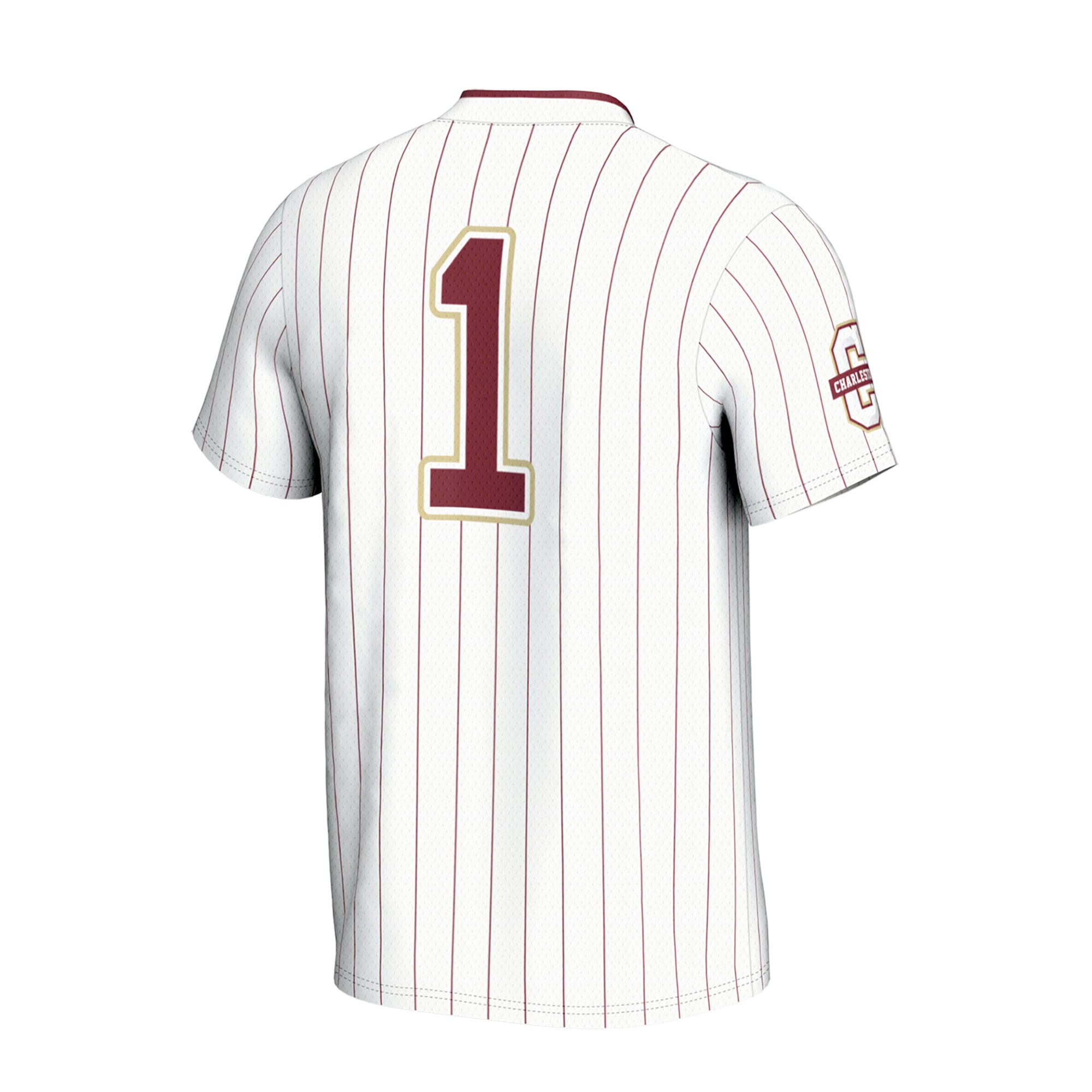 [NJP] Charleston Cougars GameDay Greats Unisex Lightweight Collegiate Softball Fashion Jersey - White