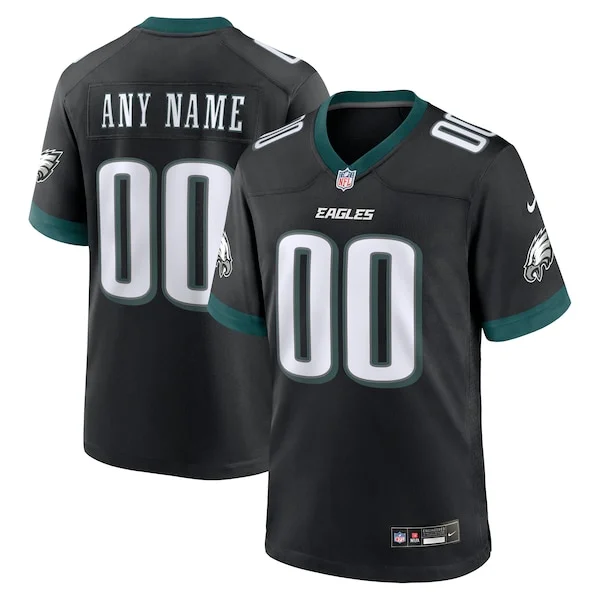 None Philadelphia Eagles Game Jersey - Black | NFL Player Jersey