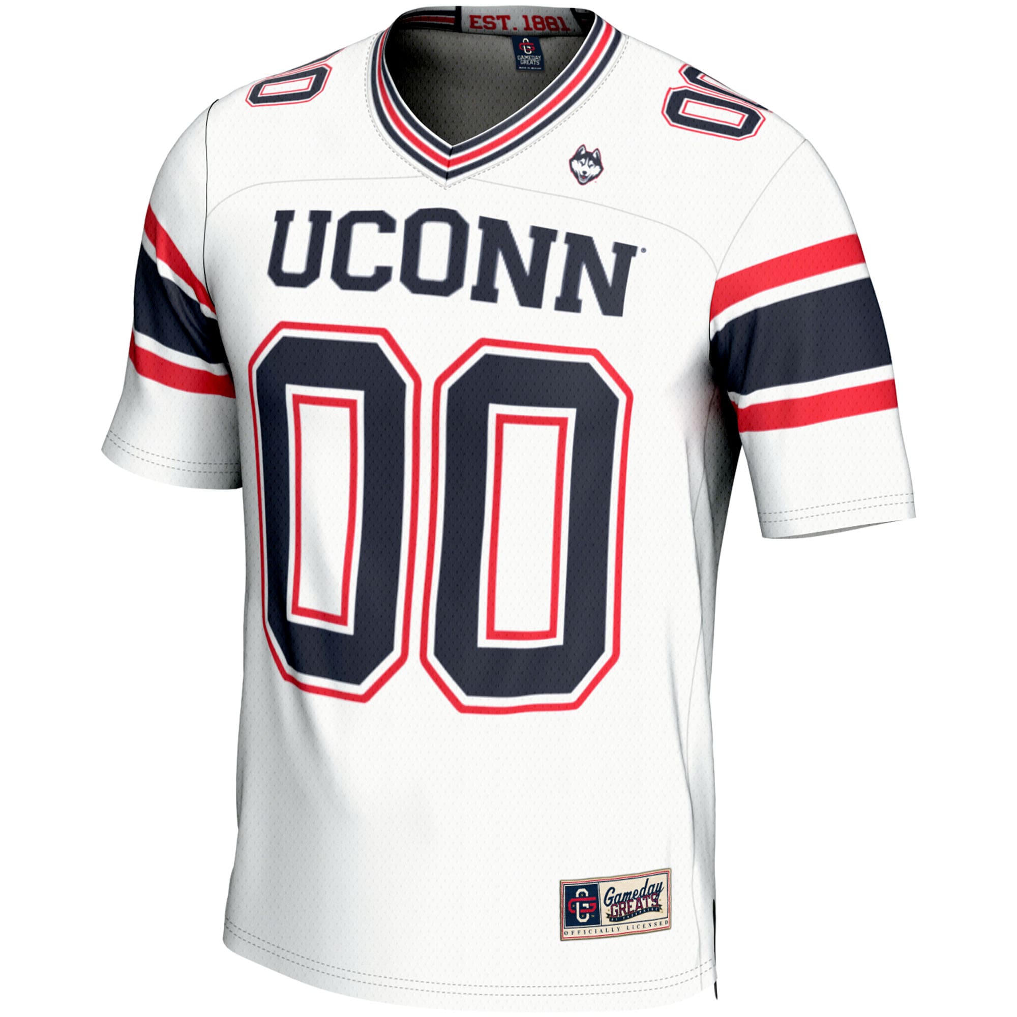 UConn Huskies GameDay Greats Youth NIL Pick-A-Player Football Jersey - White