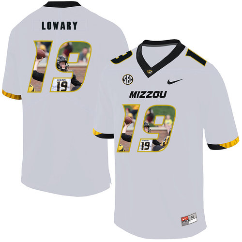 college football Men's None Jack Lowary #19 White 2024 Football Jersey