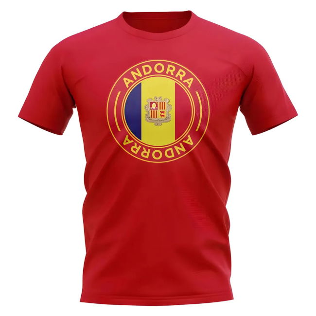 Authentic Andorra Football Badge Professional Kit Jersey