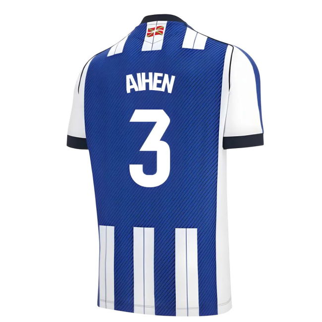 2025-2026 Real Sociedad Home Elegant Football Shirt (Aihen 3)