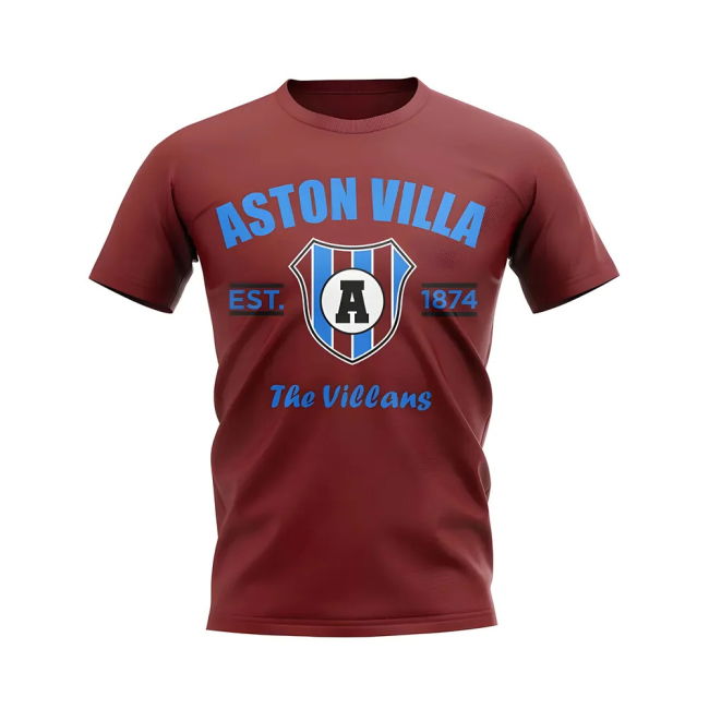 High Quality 2025-2026 Aston Villa T-shirt With Retro Design