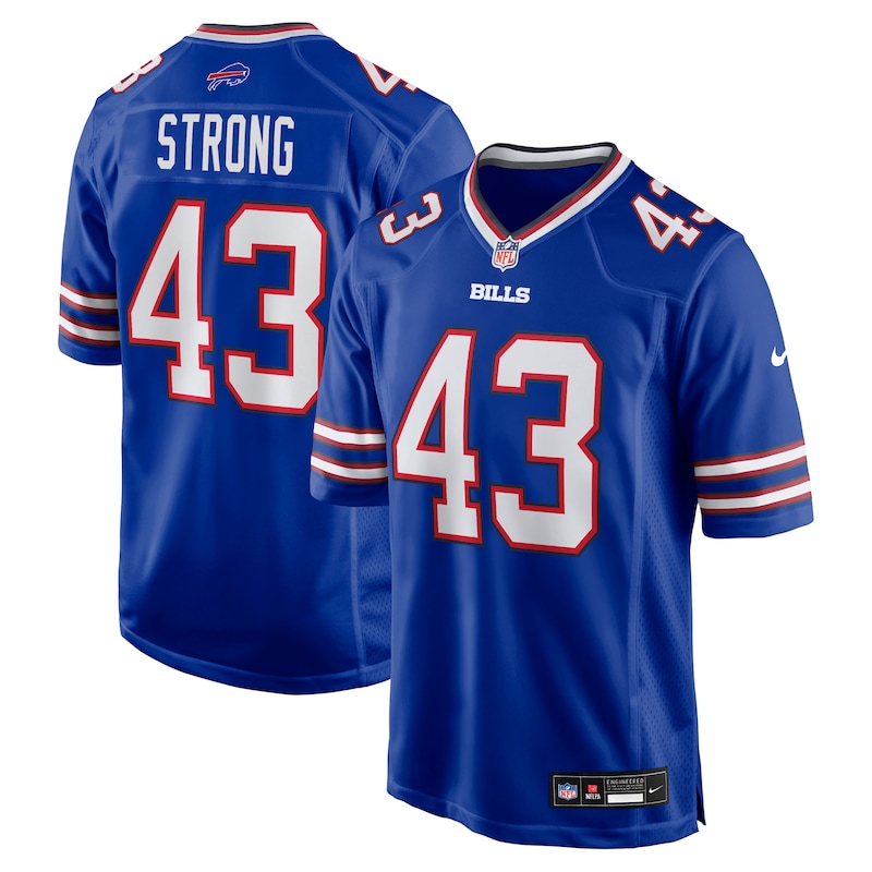 None Dorian Strong BUF Bills Energetic Premium Material Jersey