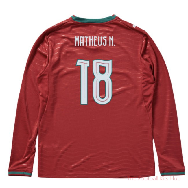 [LK] 2026/27 Portugal Long Sleeve Home Shirt (Matheus N. 18)