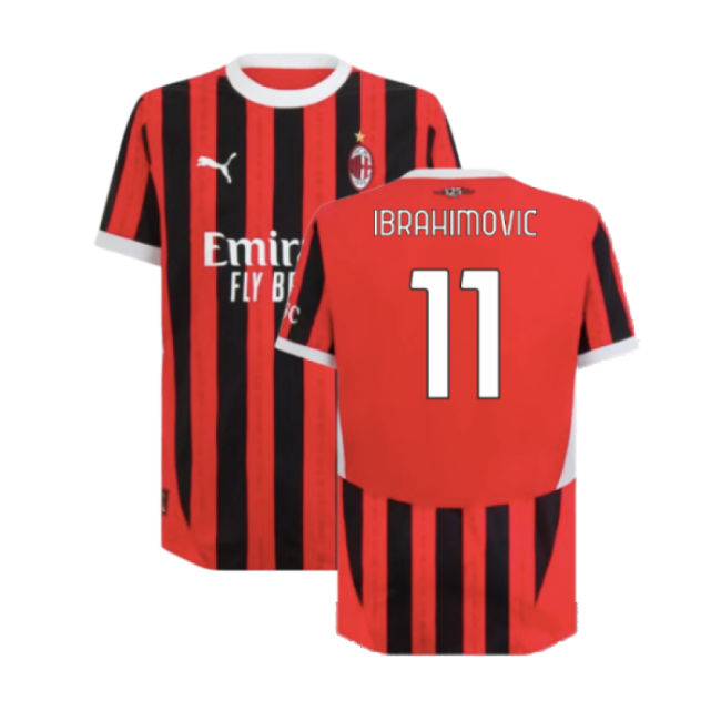 Ibrahimovic 11 Player Issue Style AC Milan Home Pro Shirt 2024-2025