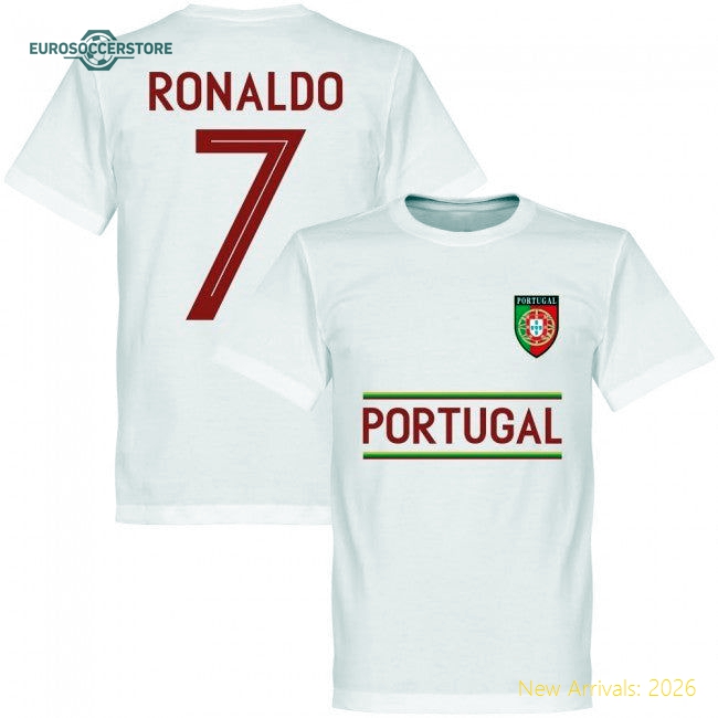 Portugal Ronaldo 7 Team KIDS T-shirt - White