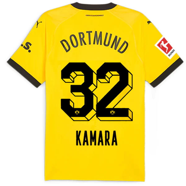 Borussia Dortmund Patch 2023-2024 Bun Home Jersey – Authentic Shirt
