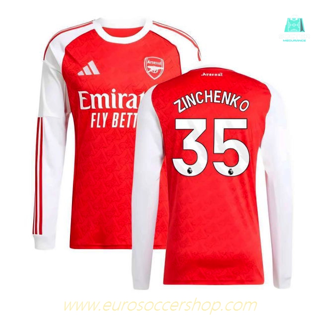 2025-2026 Arsenal Long Sleeve Home Shirt (Zinchenko 35)