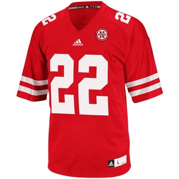 Men College Football Power #22 Rex Burkhead Men Red Durable Jersey