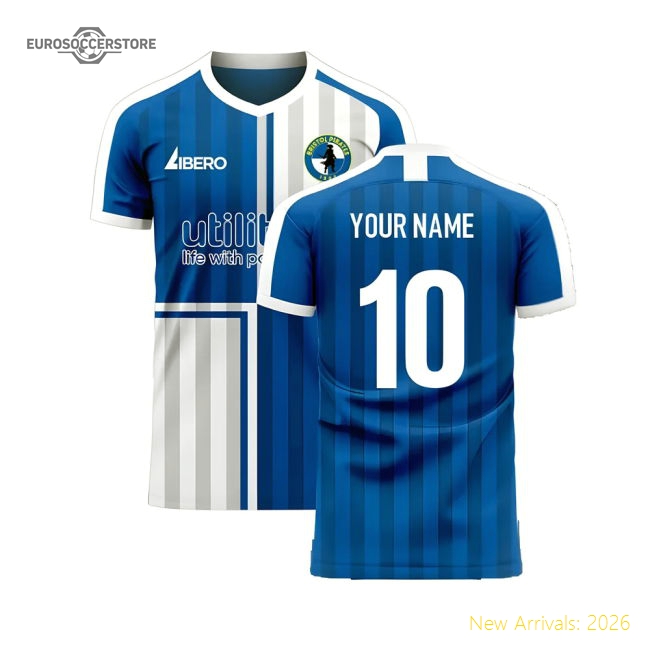Official Bristol Rovers 2024-2025 Home Concept Football Kit (libero